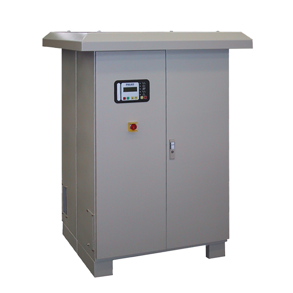 El convertidor de frecuencia Piler Gatebox AJT 90-180kVA es una solución avanzada para la reducción de tensión de 400 Hz, ideal para sistemas de alimentación en tierra de aeronaves. Con control microprocesado, regulación electrónica del voltaje...