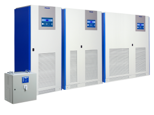 El APOTRANS de Piller asegura el suministro continuo de energía a cargas críticas al conmutar automáticamente a una fuente alternativa en caso de fallos o problemas de tolerancia con la fuente preferente. La transferencia se realiza en milisegundo...